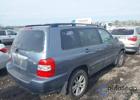 2006 Toyota Highlander Hybrid V6 from USA, damaged, VIN JTEEW21A360020982